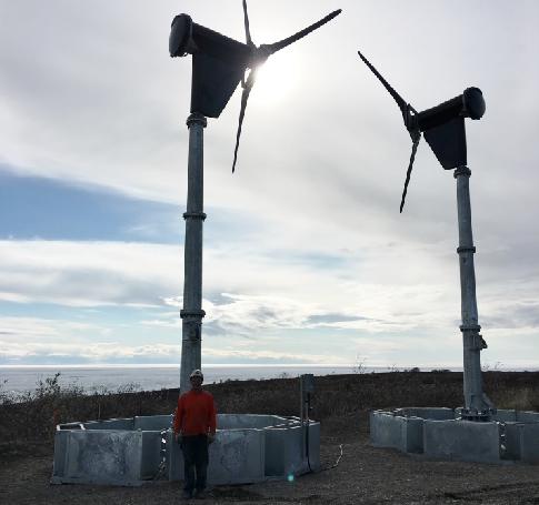 AFS 550 foundations & 30’ self-raising poles installed